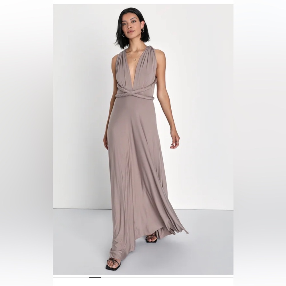 Tricks of the Trade Taupe Convertible Maxi Dress
Lulus - Picture 5 of 12